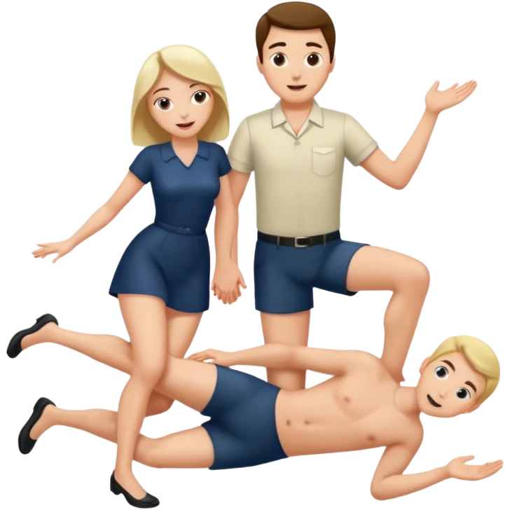 Man and women having sex missionary with legs spread wide  emoji