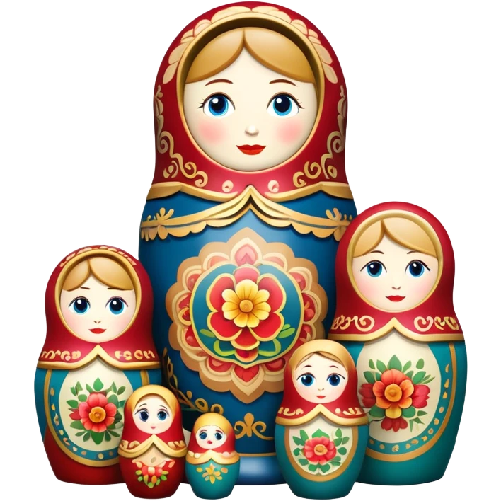 A theater-themed nesting doll emoji