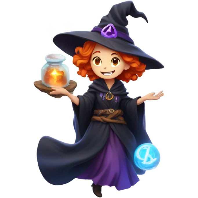 Ginger witch emoji