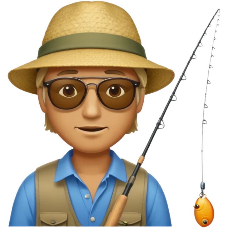 man is fishing emoji