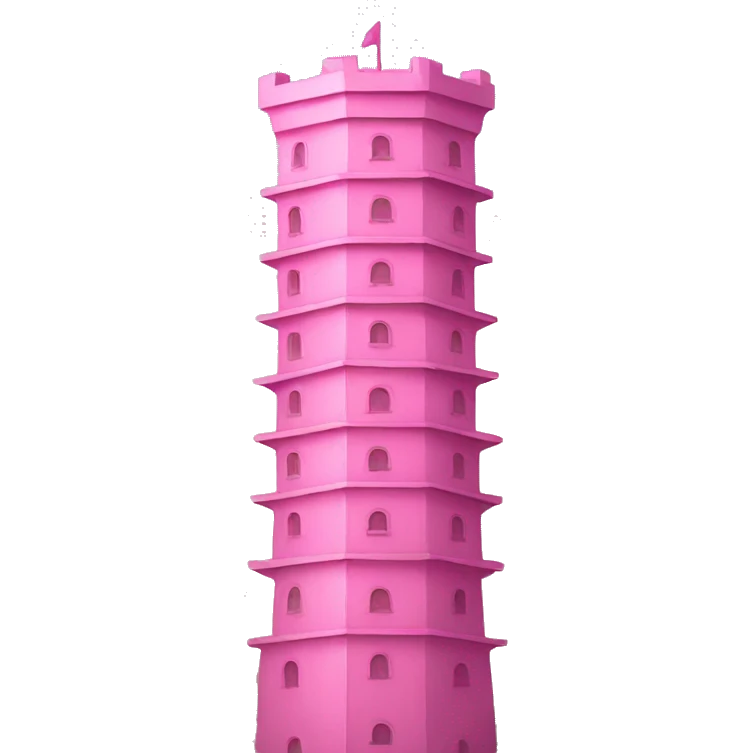 pink tower emoji