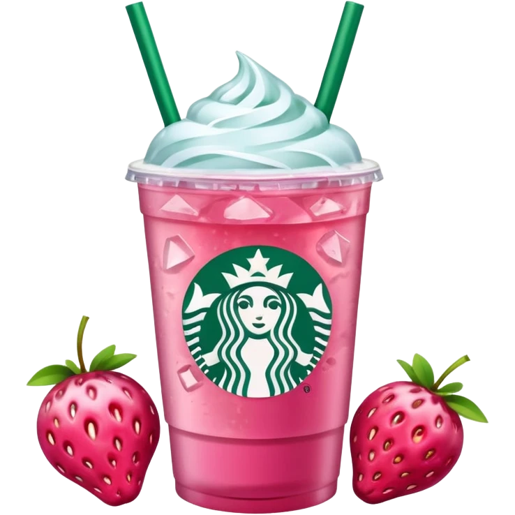 Starbucks pink drink emoji