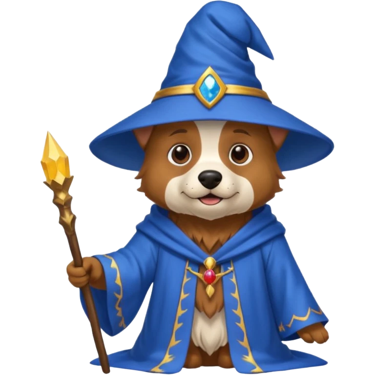 Dog wizard emoji