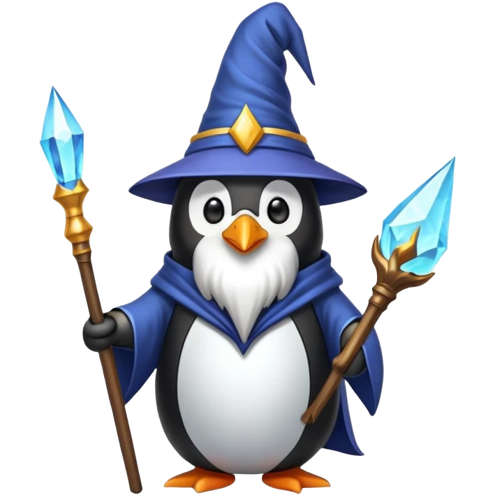 penguin wizard emoji