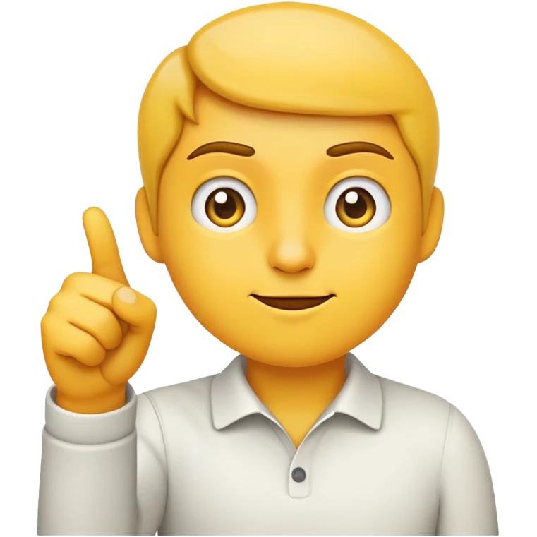 emoji pointing thumb while sideeyeing emoji