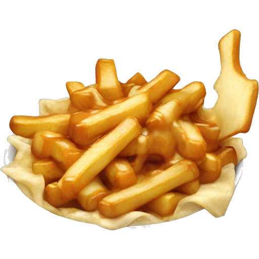 Poutine qui mange une poutine  emoji
