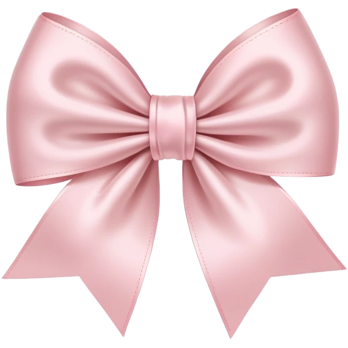 Pale pink ribbon bow emoji