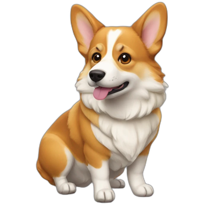 Corgi druid emoji
