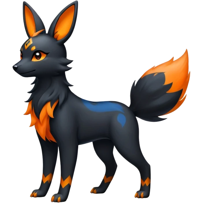 Houndour-Umbreon-Flareon-hybrid emoji