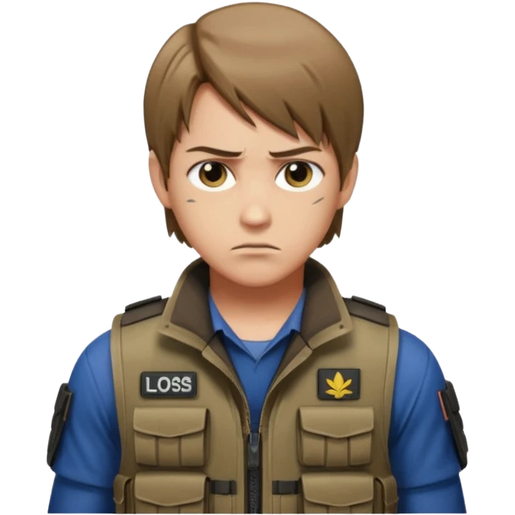 Leon Kennedy from resident evil 4 emoji