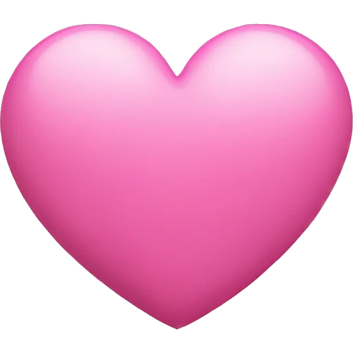 Heart pink emoji