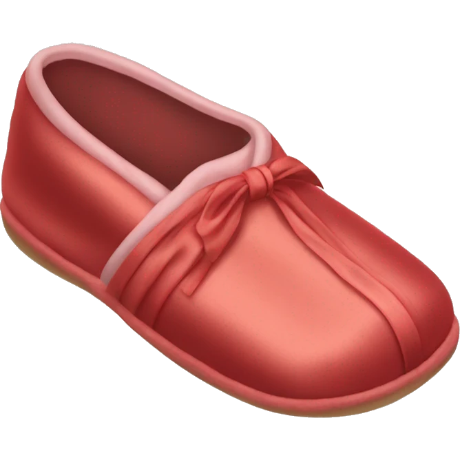 Light red silk slippers and robe emoji