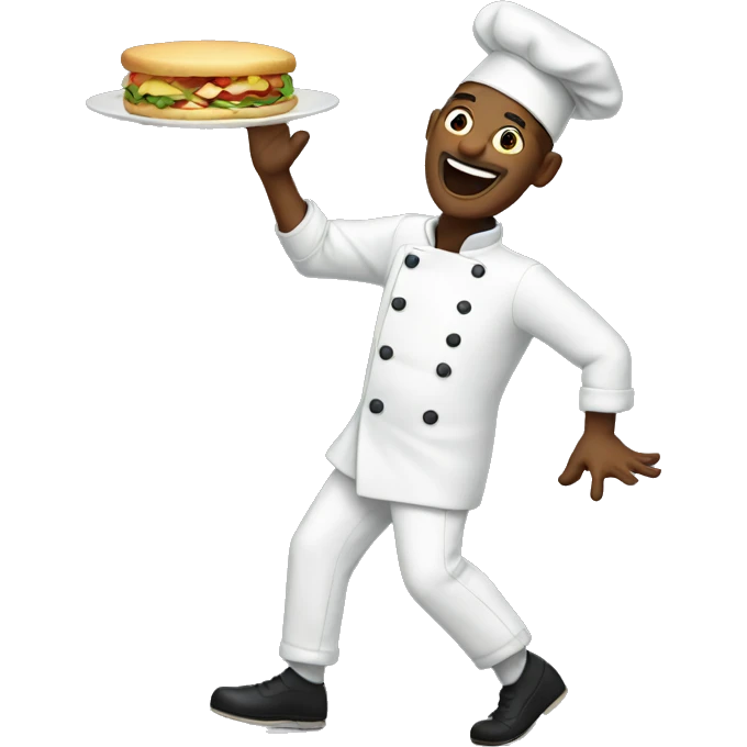 Dancing chef  emoji