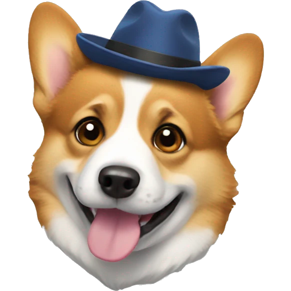 corgi in hat emoji