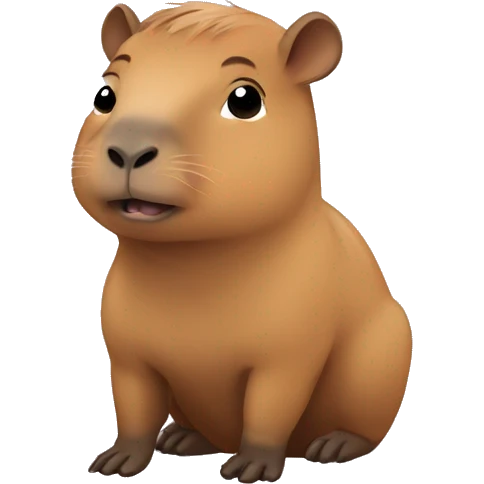 cute Capybara baby emoji