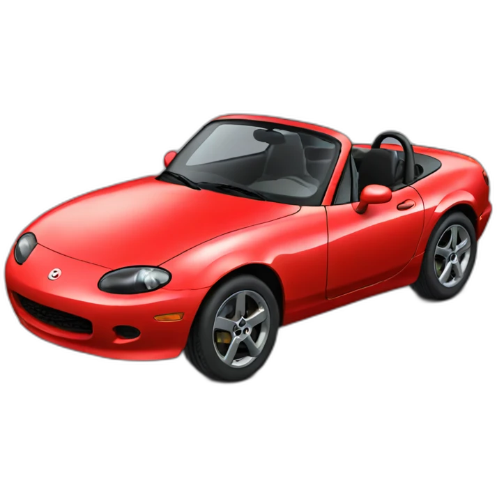 Miata car red emoji
