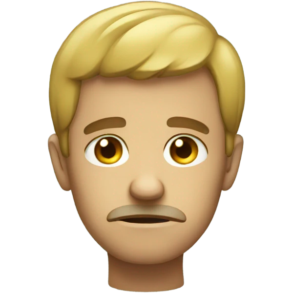 Sad guy emoji