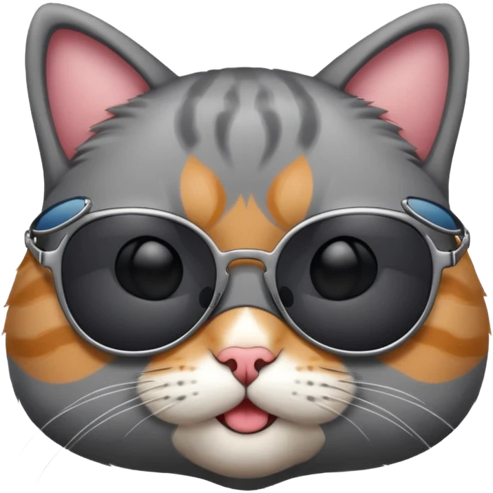 Cat wearing sunglasses emoji