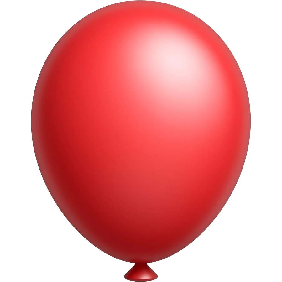 red bal;oon emoji