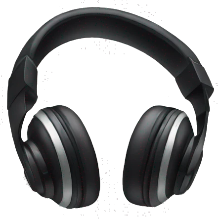 A pair of aesthetic headphones  emoji