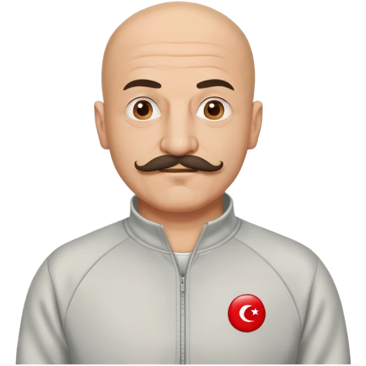Recep İvedik, Turkish comedy character with mustache, bald head, wearing tracksuit emoji