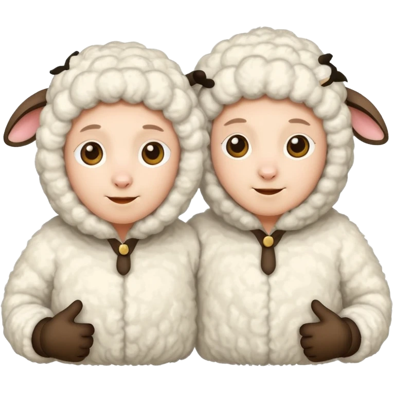 Só quero 5 pessoas vestidas de ovelhas  emoji