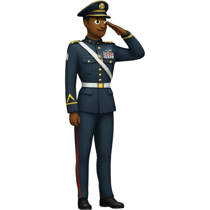 Soldier salute emoji