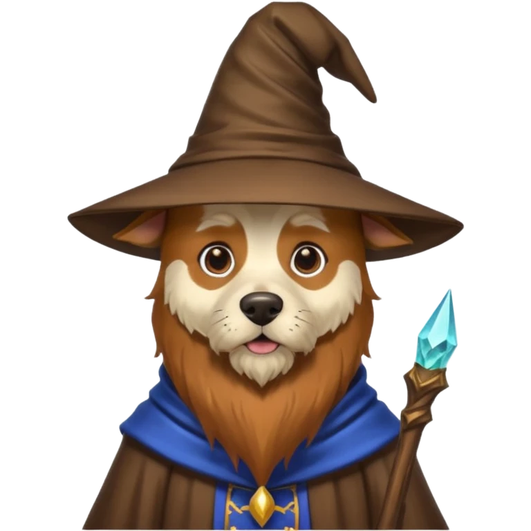 Dog wizard emoji