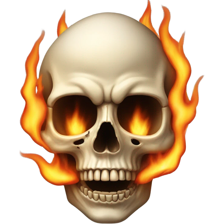 skull on fire emoji