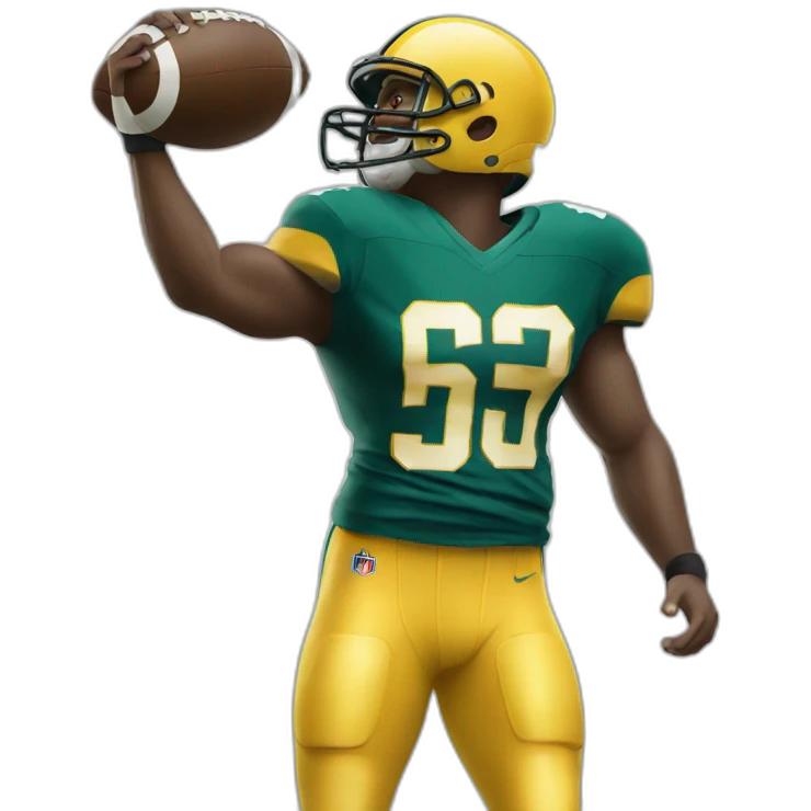 Football player getting pumped emoji