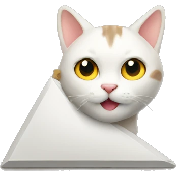 cat triangle pointing up emoji