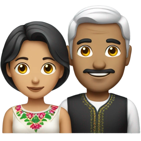 Pakistani man with Mexican woman emoji