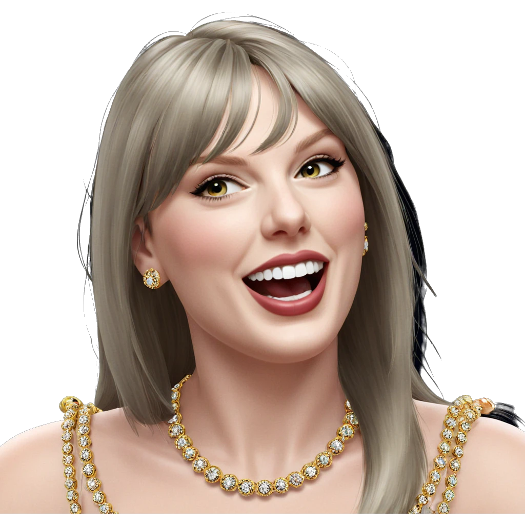 elegant portrait with jewelry emoji