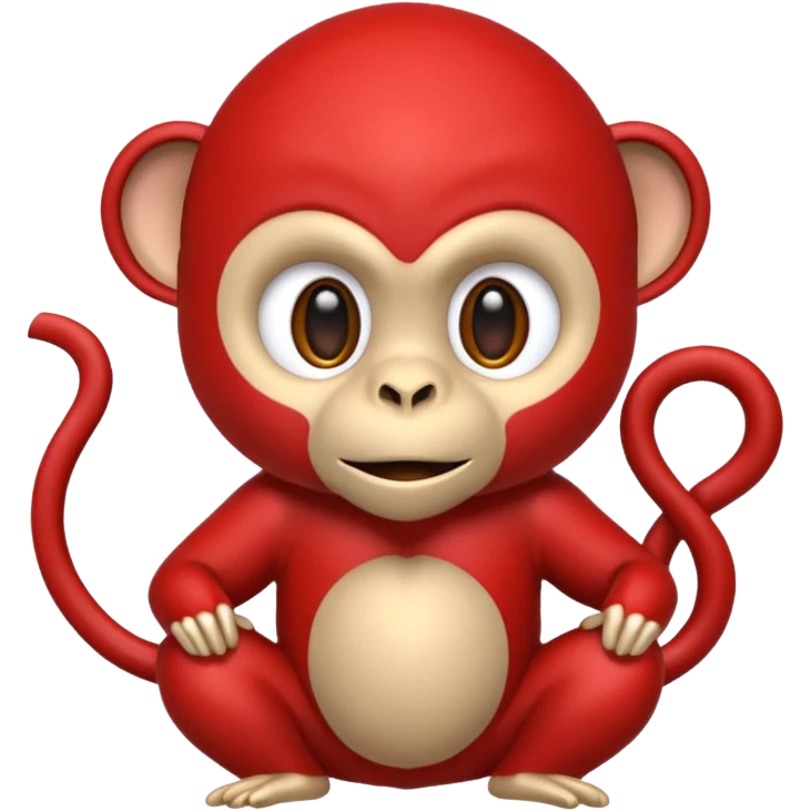 scienist red monkey emoji