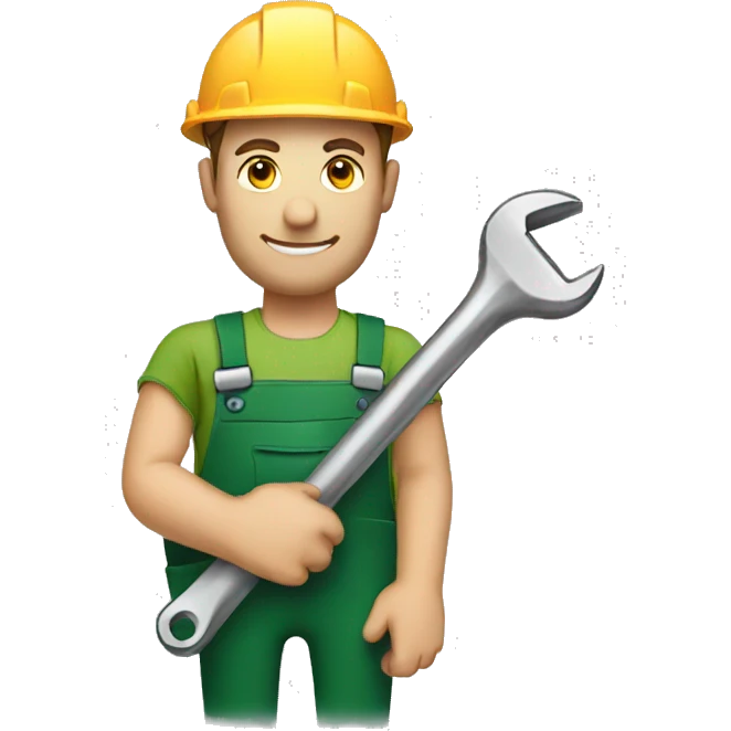  Irish worker with a wrench in his hands emoji