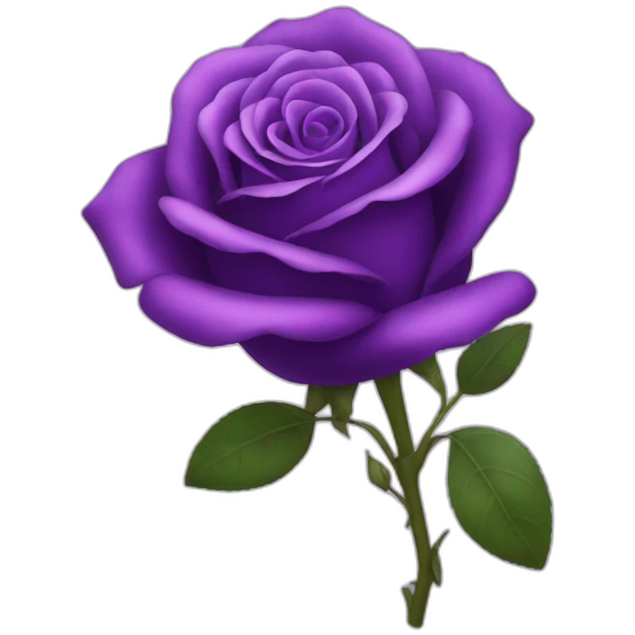 Purple rose emoji