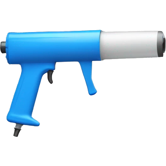blue caulk gun emoji