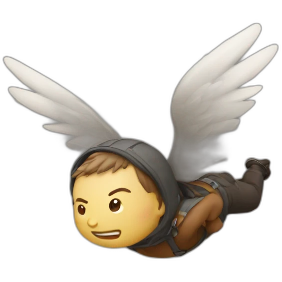flying bum emoji