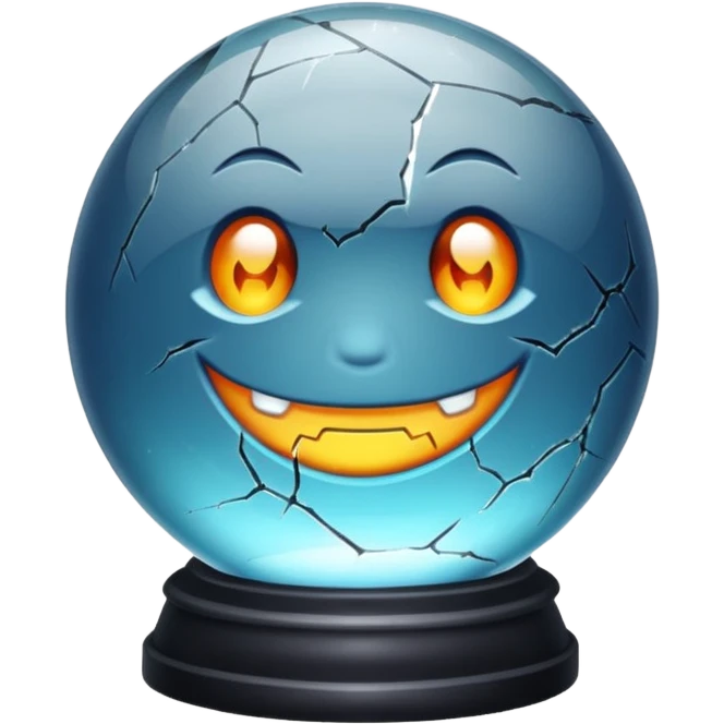 Crystal ball crappy 3d graphics  emoji