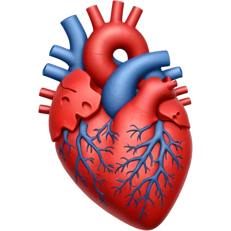 настоящий орган сердце человека  черное emoji