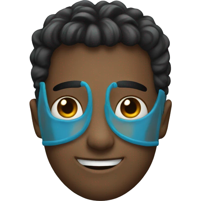 Bleu hreat with A emoji