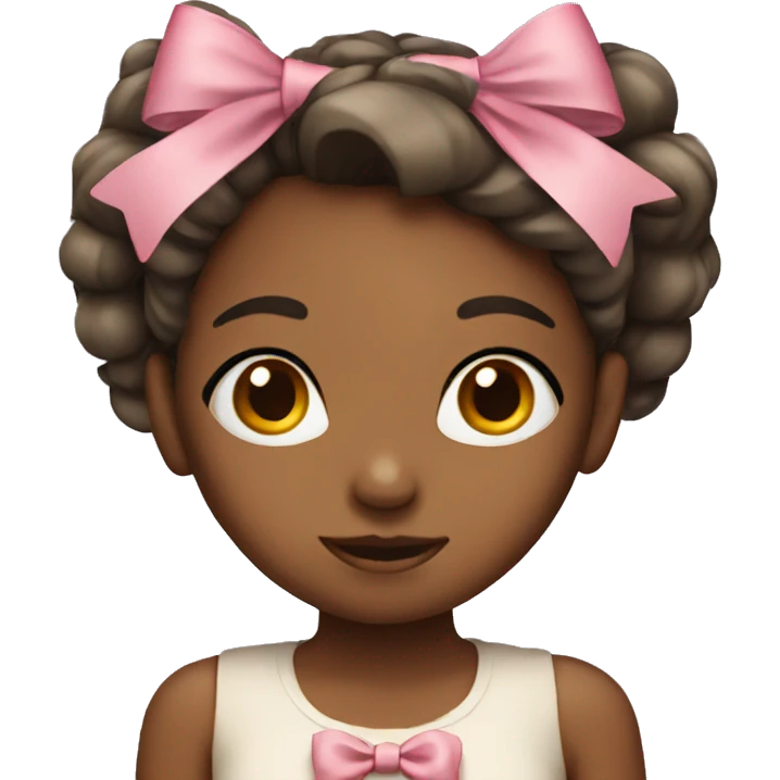 Girl with a bow on the head  emoji