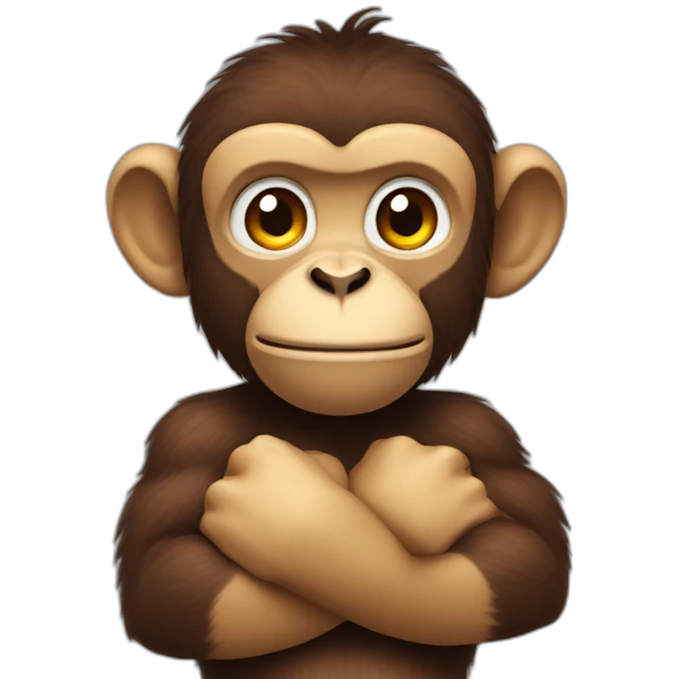 Monkey with Big biceps emoji