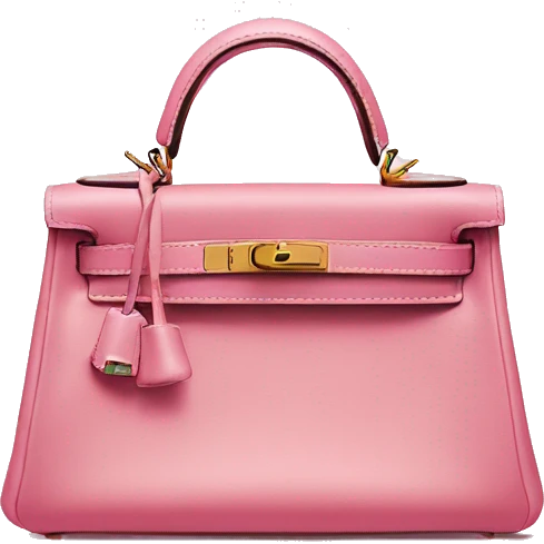 hermes mini kelly pink  emoji