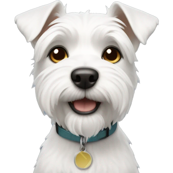 white short haired terrier emoji