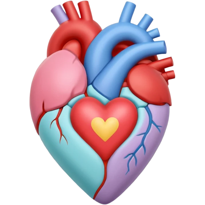 Genera un corazón que transmita paz, tranquilidad, muestre la unión de dos personas que se aman,wue los colores lo transmitan  emoji