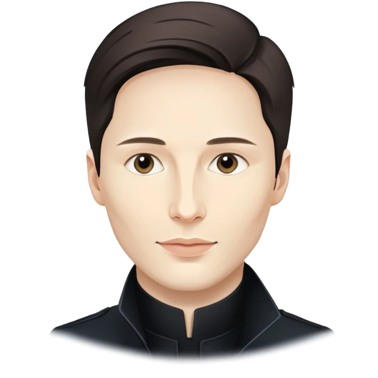 generate realistic detailed pavel durov form Telegram emoji