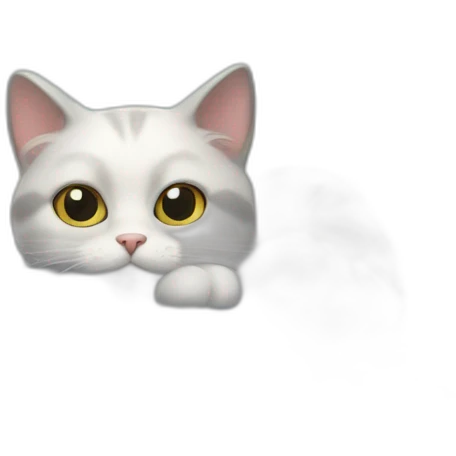 cat on cloud emoji