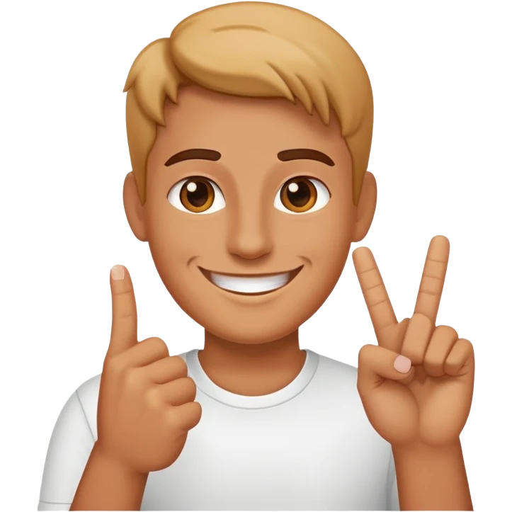 Smile with middle finger  emoji