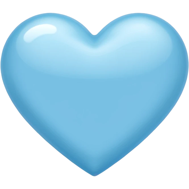Light blu heart emoji